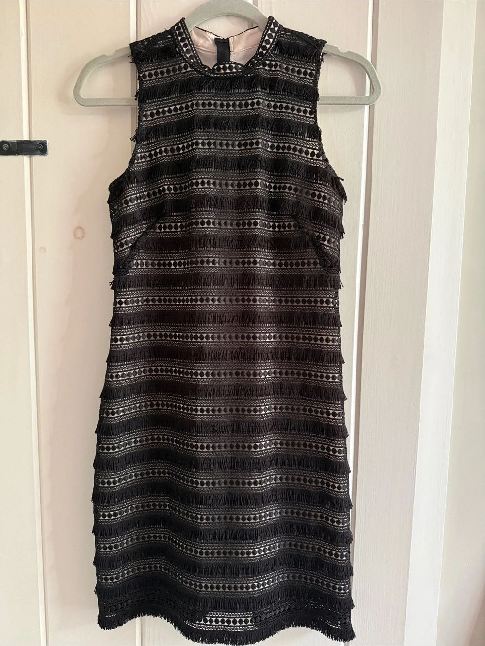 J.crew Black Lace Overlay Shift Dress with adorable movement - knee lengt
